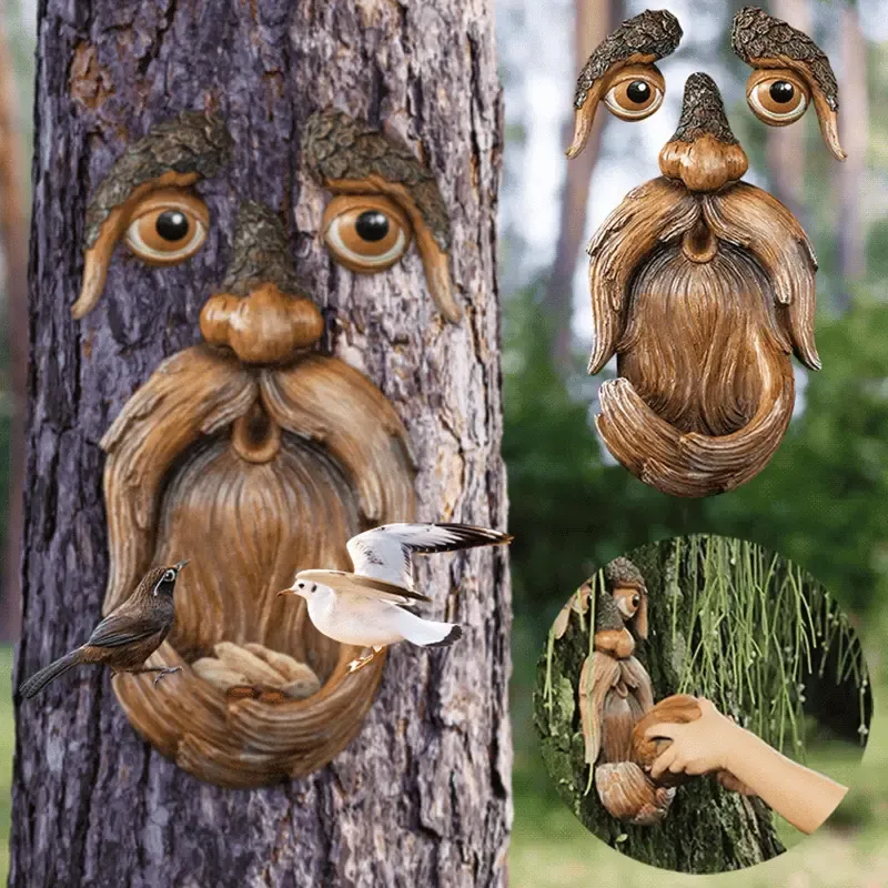 🌳Unique Outdoor Bird Feeder - Old Man Tree Art